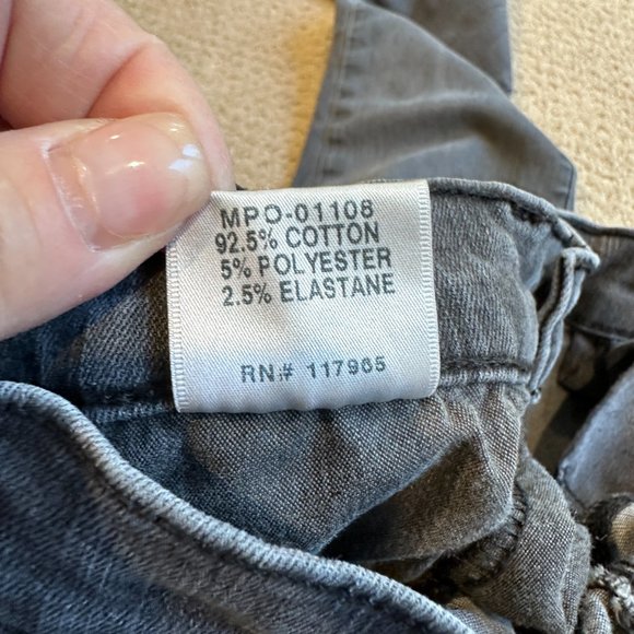 J Brand Jean Super Skinny Night Bird Washed Gray Black Mid Rise Stretch Size 27 - Picture 14 of 14